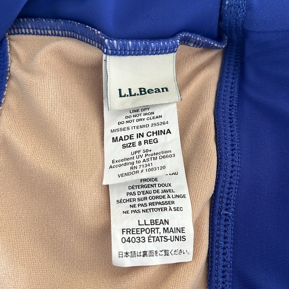 LL BEAN SIZE 8 ROYAL BLUE SWIM SKORT - Picture 3 of 3